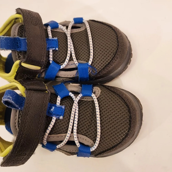 Carter's Baby Boy Blue, Green and Gray Ocean Lighted Sandals in Size 5 - Picture 7 of 12
